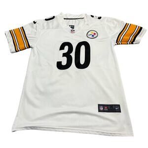 Pittsburgh Steelers James Conner 30 Football Jersey Mens Medium White STITCHED